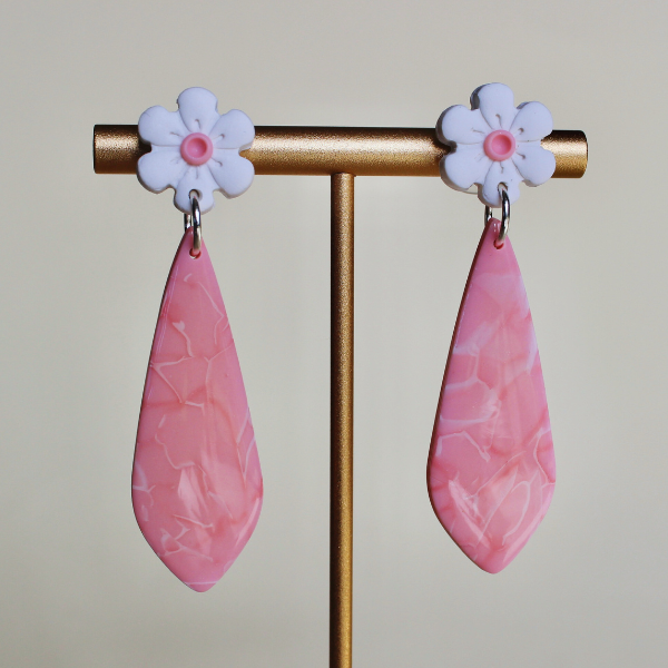 Sakura Pink Diamond Earrings