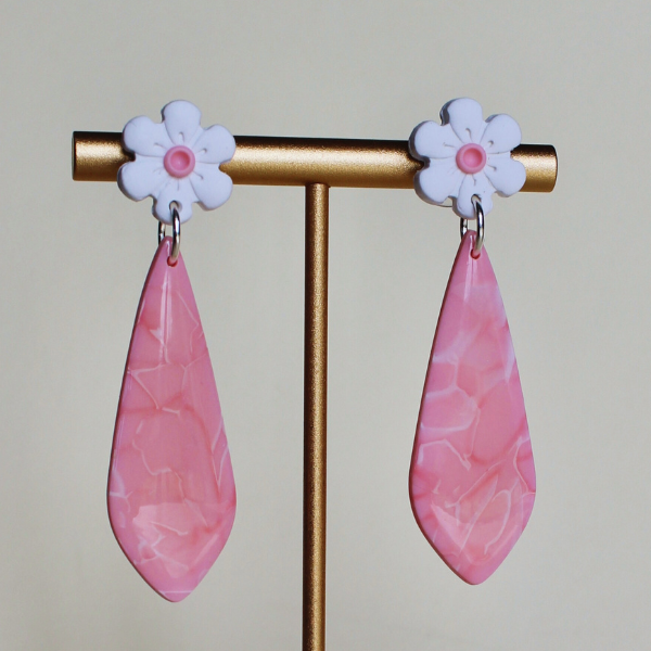 Sakura Pink Diamond Earrings