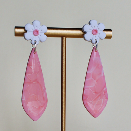 Sakura Pink Diamond Earrings