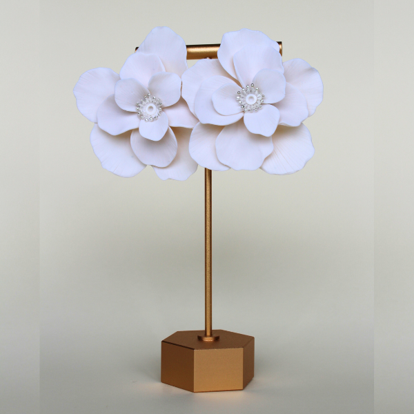 Snow Bloom Flower Studs