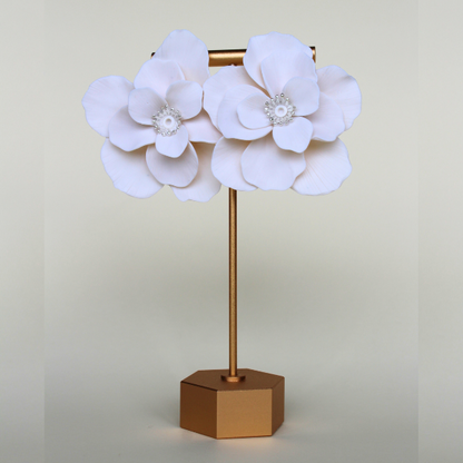 Snow Bloom Flower Studs